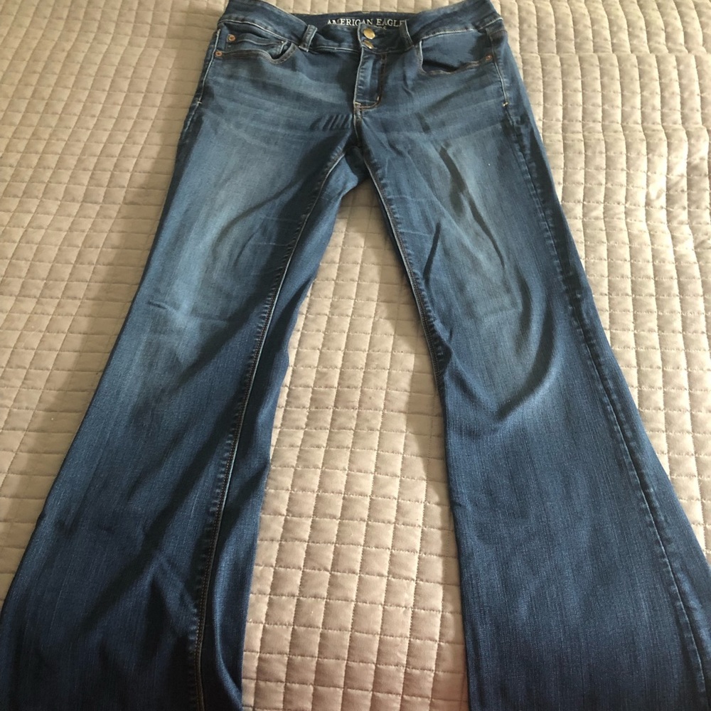 American Eagle artist flare jeans